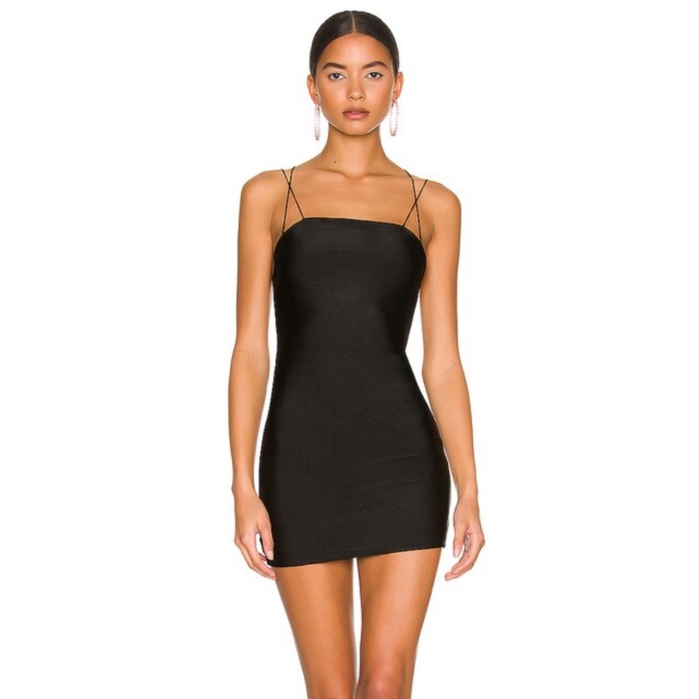 superdown Kiki Strappy Mini Dress in Black